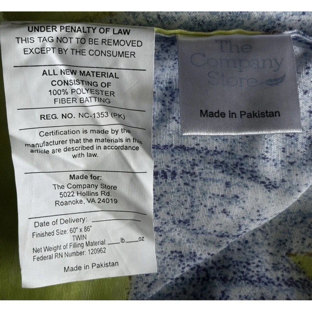 Celestial Comforter‎ The Company Store TWIN Moon Stars Sweet Dreams Bedspread